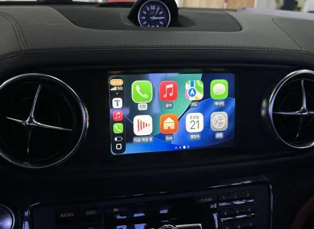 벤츠 SL 63 amg 순정 모니터를 살린 카플레이,안드로이드오토 인스톨 / 전북 전주, 광주, 김제