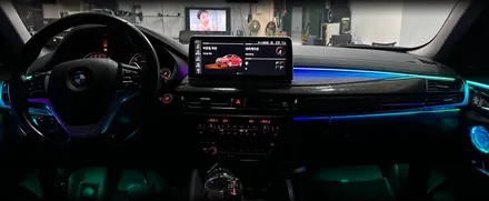 전주 BMW F16 X6 코더스 엠비언트 비노출 무빙 시공 후기 / 전북 전주, 광주, 김제