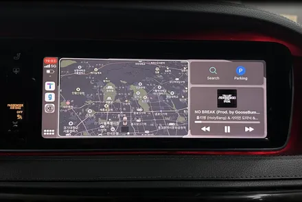 벤츠 W222 S600 인디웍 풀스크린 카플레이 안드로이드오토 한판 시공! / 전북 전주, 광주, 김제