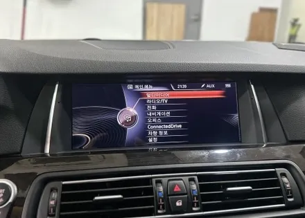BMW F10 520d 인디웍 터치 카플레이 안드로이드오토 겨울철 필수 이지가드 원격시동기까지! / 전북 전주, 광주, 김제