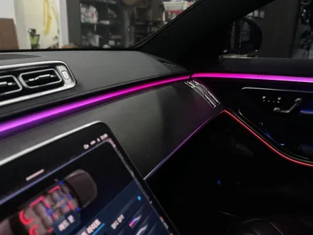 벤츠 W223 S400d 빠지면 허전한 액티브 엠비언트 장착 완료입니다! / 전북 전주, 광주, 김제