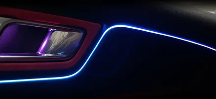 머스탱 엠비언트 - 코더스 무드등 아크릴 매립 방식으로 커스텀 인스톨 시공 / 전북 전주, 광주, 김제