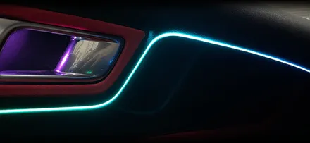 머스탱 엠비언트 - 코더스 무드등 아크릴 매립 방식으로 커스텀 인스톨 시공 / 전북 전주, 광주, 김제