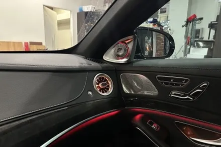 벤츠 W222 S350d 송풍구 엠비언트와 4D 부메스터 작업기 / 전북 전주, 광주, 김제