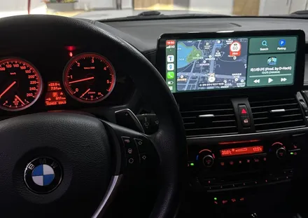 BMW E71 X6 이지가드로 원터치 시동과 12.3인치 카플레이 안드로이드오토 장착! / 전북 전주, 광주, 김제