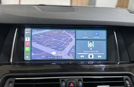 BMW F10 520d 인디웍 터치 카플레이 안드로이드오토 겨울철 필수 이지가드 원격시동기까지! / 전북 전주, 광주, 김제