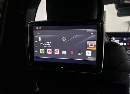 벤츠 W222 S63 amg 큐로이300 안드로이드 셋탑으로 순정 느낌 살리기! / 전북 전주, 광주, 김제