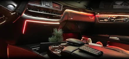 벤츠 S500 W221 엠비언트 - 순정스러운 비노출 아크릴 무빙무드등 신형이 안 부럽다! / 전북 전주, 광주, 김제