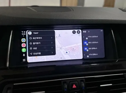 BMW F10 520d 인디웍 터치 카플레이 안드로이드오토 겨울철 필수 이지가드 원격시동기까지! / 전북 전주, 광주, 김제