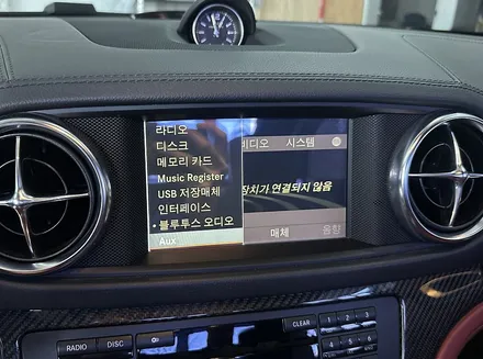 벤츠 SL 63 amg 순정 모니터를 살린 카플레이,안드로이드오토 인스톨 / 전북 전주, 광주, 김제