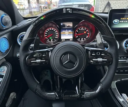 벤츠 W205 C63 amg 순정보다 좋은 LED 퍼포먼스 카본 핸들 커스텀으로 골라봅시다! / 전북 전주, 광주, 김제