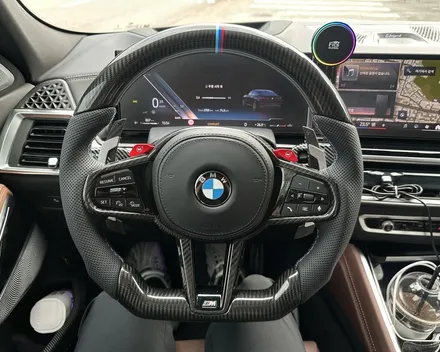 BMW G06 X6 LCI 신형 카본 핸들에 M 버튼 활성화까지 완료! / 전북 전주, 광주, 김제