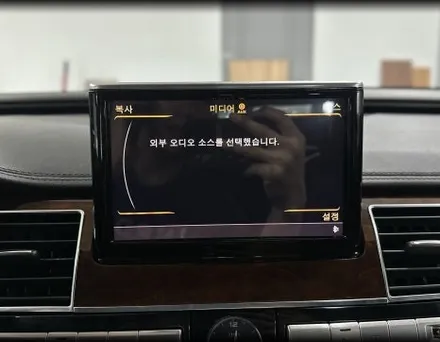 아우디 A8 D4 인디웍 카플레이 안드로이드오토 터치도 가능! / 전북 전주, 광주, 김제
