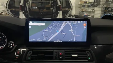 BMW f10 520D 안드로이드 올인원 12.3인치 대화면에서 즐기는 내비!? 전주에서 시공하고 이젠 편하게 사용하자! / 전북 전주, 광주, 김제