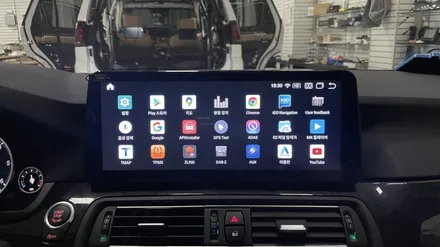 BMW f10 520D 안드로이드 올인원 12.3인치 대화면에서 즐기는 내비!? 전주에서 시공하고 이젠 편하게 사용하자! / 전북 전주, 광주, 김제