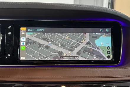 W222 벤츠 S63 카플레이 안드로이드오토 순정 디스플레이 연동 / 전북 전주, 광주, 김제