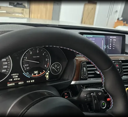 BMW F30 320d 버스핸들에서 M핸들 교체부터 패들쉬프트 활성화 / 전북 전주, 광주, 김제