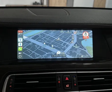 BMW F02 750li 카플레이 안드로이드오토 무선으로 써보는 인디웍 인터페이스 / 전북 전주, 광주, 김제