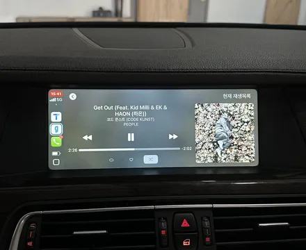 BMW F02 750li 카플레이 안드로이드오토 무선으로 써보는 인디웍 인터페이스 / 전북 전주, 광주, 김제