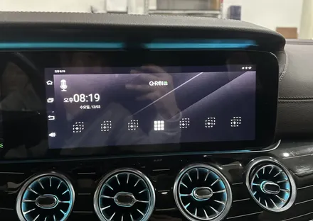 벤츠 CLS 400 큐로이 300 안드로이드 셋탑 설치 / 전북 전주, 광주, 김제
