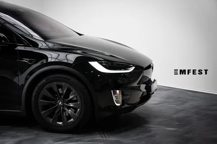 #감전동랩핑 모델X 전체랩핑 셀프힐링 하이글로시 블랙 / 부산 사상구 괘법동