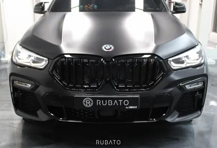 부산 자동차 랩핑 BMW X6 전체랩핑 사틴 블랙 / 부산 사상구 괘법동