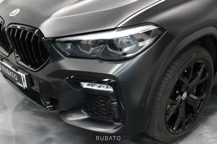 부산 자동차 랩핑 BMW X6 전체랩핑 사틴 블랙 / 부산 사상구 괘법동