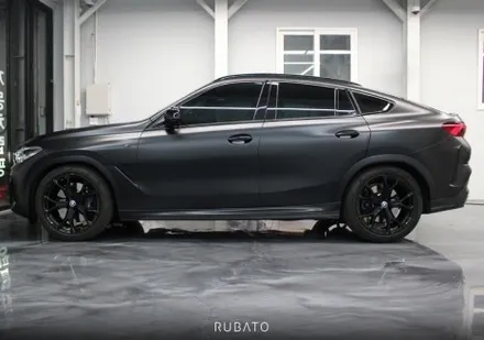 부산 자동차 랩핑 BMW X6 전체랩핑 사틴 블랙 / 부산 사상구 괘법동