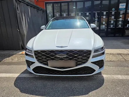 창녕에서 온 제네시스 G80 블루 반사 썬팅 이비오스 비비안 나이트 블루로 시공 완성 / 거창 창원