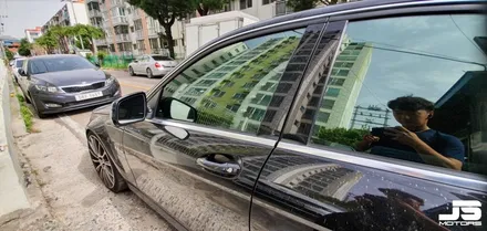 (1탄) 거창 벤츠C63 AMG 디텍 썬팅, 블랙박스, 후방카메라, 보조배터리 시공하기 / 거창 창원