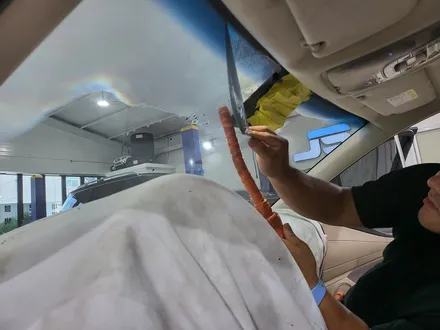 거창 제네시스 G80 레이노 대리점에서 썬팅 재시공 완성!!! / 거창 창원