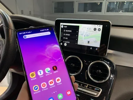 벤츠 GLC350e 애플 카플레이 터치, 안드로이드오토 터치 장착!