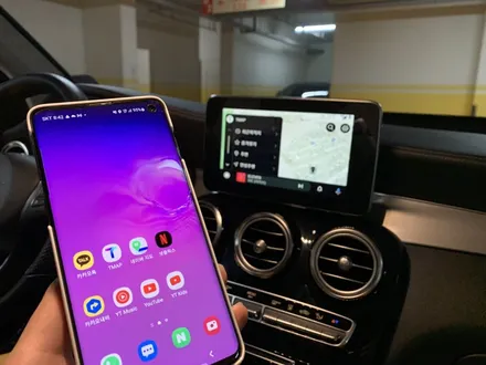 벤츠 GLC350e 애플 카플레이, 구글 안드로이드오토 터치