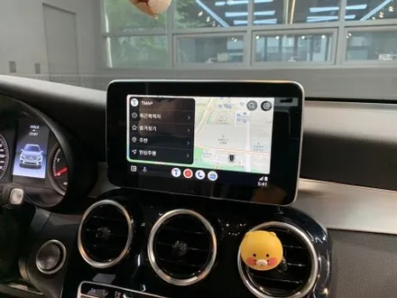 벤츠 GLC220d 카플레이 터치 장착! 안드로이드오토 터치 장착! (무선 애플 카플레이, 무선 구글 안드로이드오토)