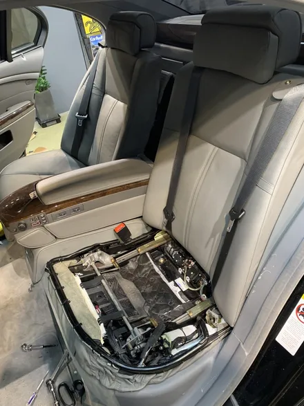 BMW E65 745Li 크레파스 냄새 제거, 순정 내장재 냄새 제거,크레파스 냄새