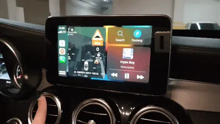 벤츠 GLC350e 애플 카플레이, 구글 안드로이드오토 터치