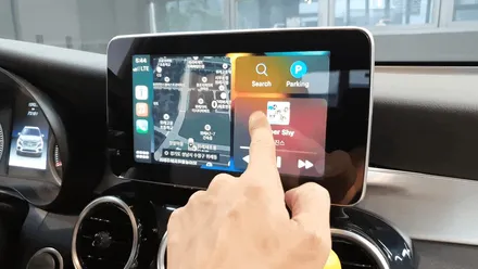 벤츠 GLC220d 카플레이 터치 장착! 안드로이드오토 터치 장착! (무선 애플 카플레이, 무선 구글 안드로이드오토)