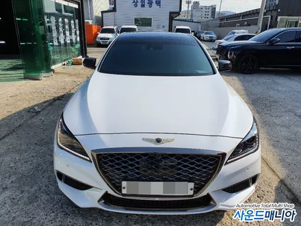 제네시스 G80 신차패키지 레인보우 V70 썬팅 블랙박스 앰비언트작업 사운드매니아 / 울산 진장동