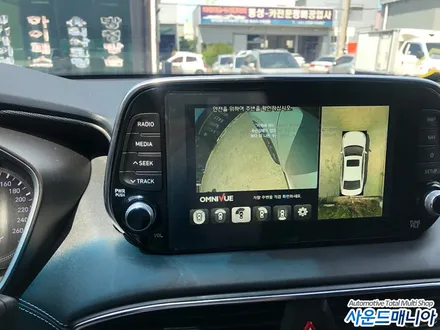 울산 싼타페TM 옴니뷰장착 후방카메라 매립 사운드매니아 / 울산 진장동