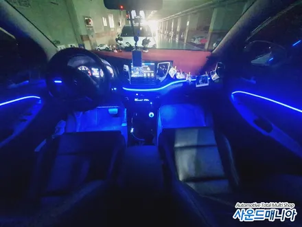 올 뉴 투싼 DMX 비노출 엠비언트 무드등 시공 잘하는 사운드매니아 / 울산, 경남