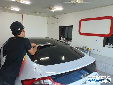 현대 아이오닉 하이브리트 루프스킨 랩핑 / 울산 진장동
