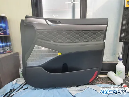 팰리세이드 블랙팩 비노출 엠비언트 시공 순정네비게이션연동작업  울산 사운드매니아 / 울산, 경남