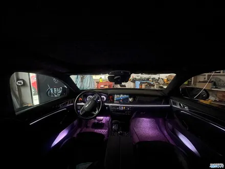 울산 DMX 엠비언트 제네시스G80 스포츠에 순정스럽게 비노출로 매립 / 울산, 경남