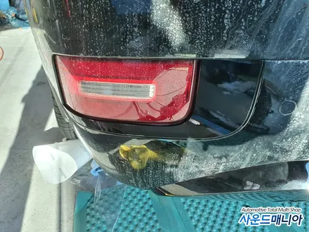 팰리세이드 그릴도색 스키드도색 뒷데루등 몰딩 랩핑 레터링 도색 까지 / 울산 진장동