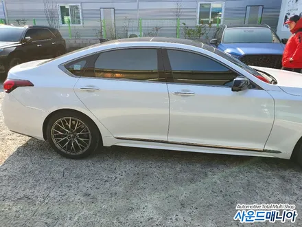 제네시스 G80 신차패키지 레인보우 V70 썬팅 블랙박스 앰비언트작업 사운드매니아 / 울산 진장동