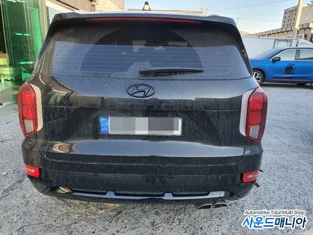 팰리세이드 그릴도색 스키드도색 뒷데루등 몰딩 랩핑 레터링 도색 까지 / 울산 진장동