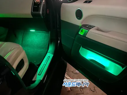 울산 랜드로버 레인지로버 DMX 엠비언트 시공후 실내 모습 너무 이쁨!! / 울산, 경남