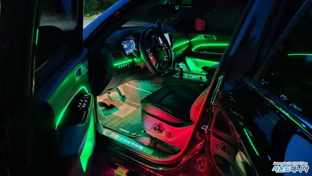울산 올뉴렉스턴 카식스 RGB 엠비언트 시공후 실내 모습 감상