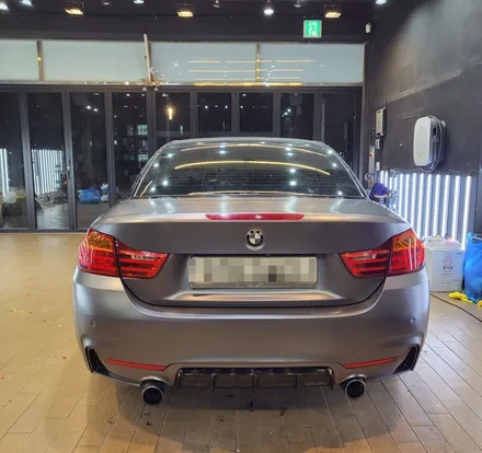 시흥 BMW 4시리즈 사틴다크그레이 랩핑으로 기분 전환 / 시흥시 월곶동