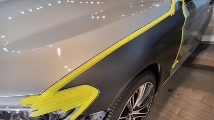 경기도 시흥 랩핑 BMW 5시리즈 에이버리 사틴다크그레이&크롬죽이기 랩핑 완료! / 시흥시 월곶동